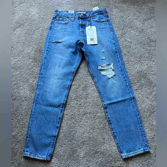 Womens Levi premium wedgie jeans size 27 - Picture 3 of 10